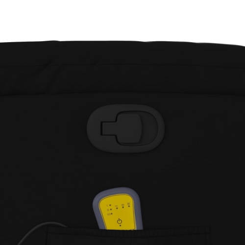 Fauteuil de massage inclinable en similicuir noir vidaXL