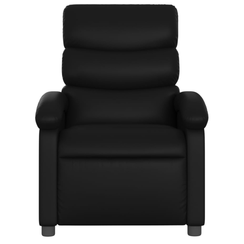 Fauteuil de massage inclinable électrique en similicuir noir vidaXL