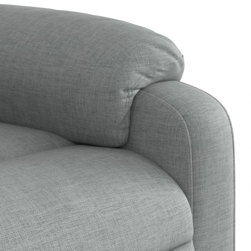 Fauteuil de massage inclinable en tissu gris pâle de vidaXL