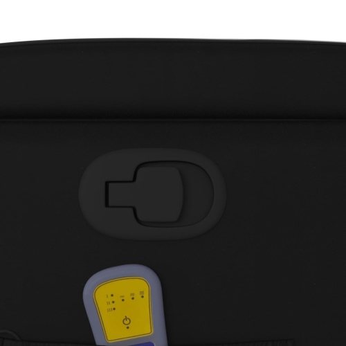 Fauteuil de massage inclinable en similicuir noir vidaXL