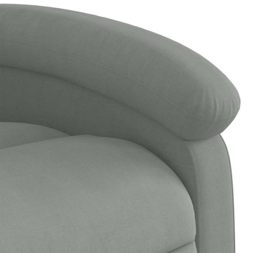 Fauteuil de massage inclinable en velours gris pâle de vidaXL