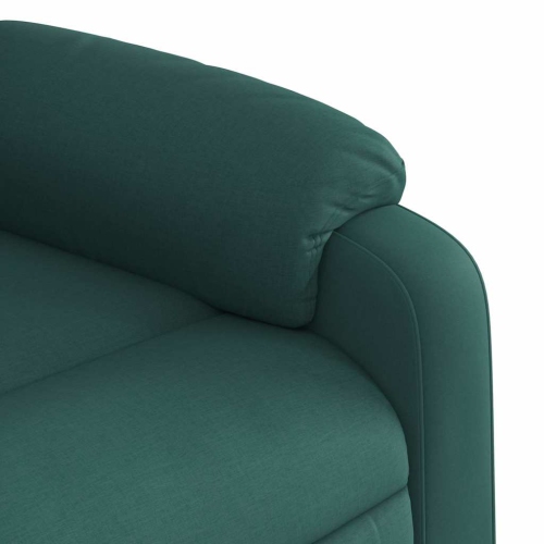 Fauteuil de massage inclinable électrique en tissu vert foncé vidaXL