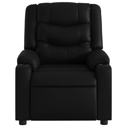 Fauteuil de massage inclinable électrique en similicuir noir vidaXL