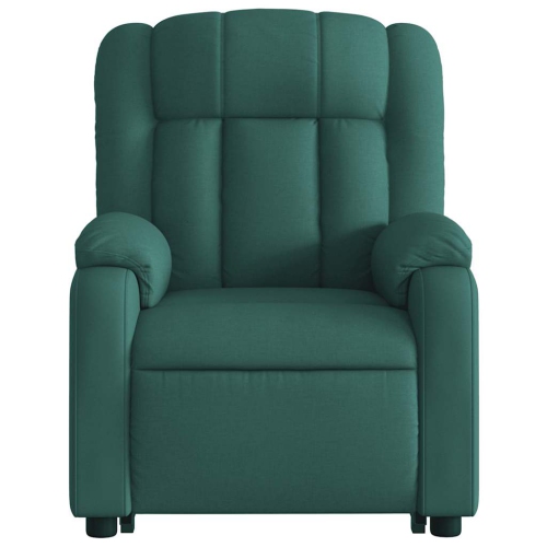 Fauteuil de massage inclinable électrique en tissu vert foncé de vidaXL