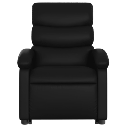 Fauteuil inclinable en similicuir noir VidaXL