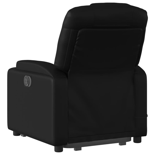 Fauteuil de massage inclinable électrique en similicuir noir de vidaXL