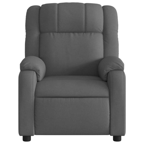 vidaXL Massage Recliner Chair Dark Grey Fabric