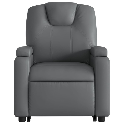 Fauteuil de massage inclinable en similicuir gris VidaXL