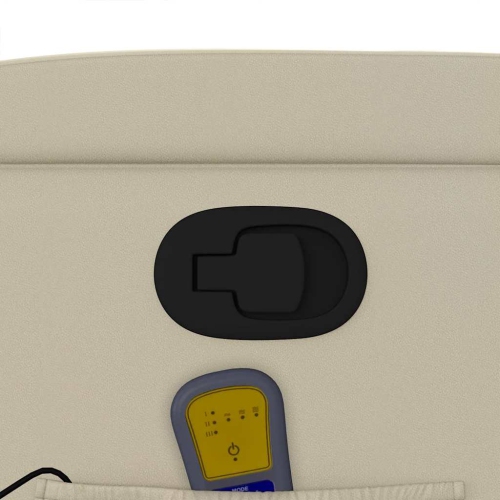 Fauteuil de massage inclinable en similicuir crème de vidaXL