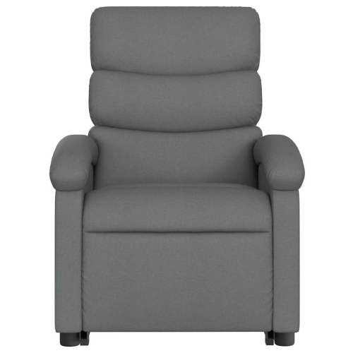 Fauteuil de massage inclinable en tissu gris foncé VidaXL