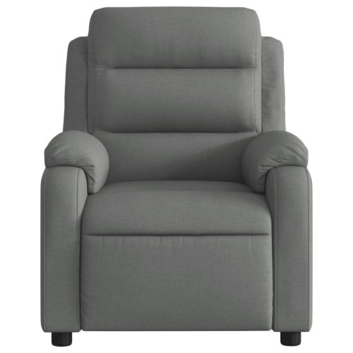 Fauteuil de massage inclinable en tissu gris foncé vidaXL