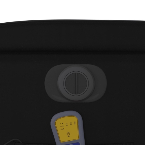 Fauteuil de massage inclinable électrique en similicuir noir vidaXL