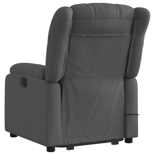vidaXL Electric Stand up Massage Recliner Chair Dark Grey Fabric