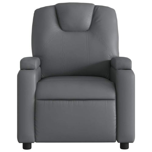 Fauteuil inclinable électrique en similicuir gris vidaXL