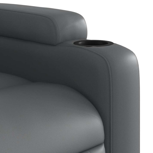 Fauteuil inclinable électrique en similicuir gris vidaXL