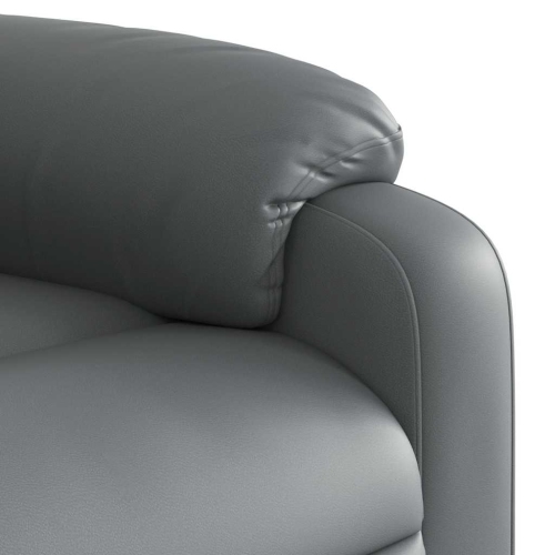 Fauteuil de massage inclinable en similicuir gris de vidaXL