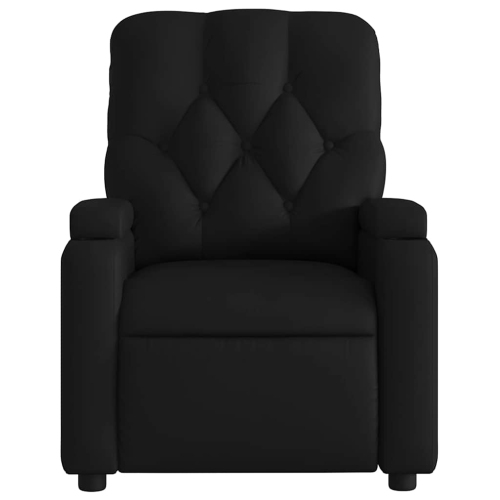 Fauteuil de massage inclinable en similicuir noir vidaXL