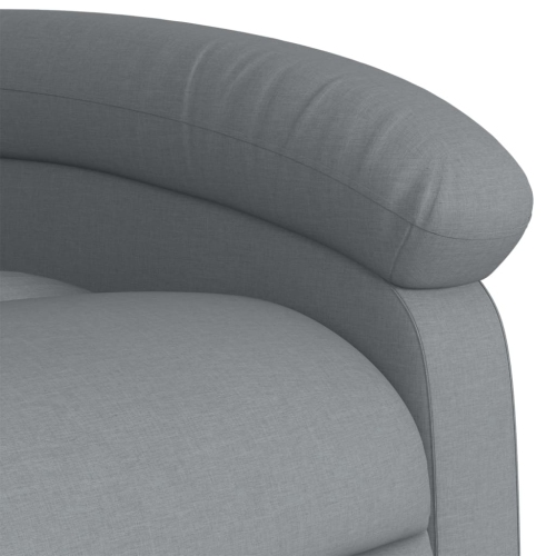 Fauteuil de massage inclinable en tissu gris pâle de vidaXL
