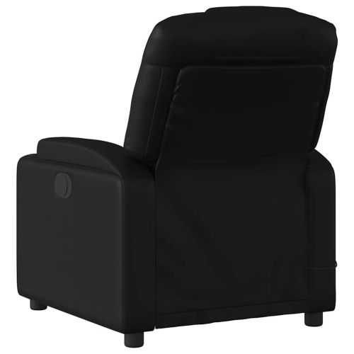 Fauteuil de massage inclinable électrique en similicuir noir vidaXL