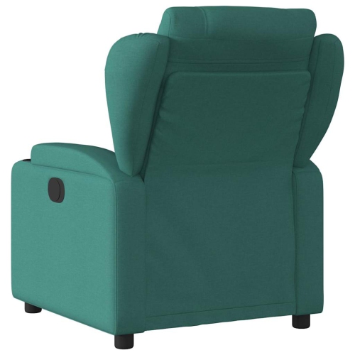 Fauteuil de massage inclinable électrique en tissu vert foncé vidaXL