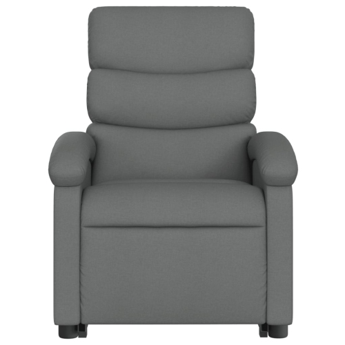 vidaXL Electric Stand up Recliner Chair Dark Grey Fabric