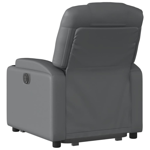 Fauteuil inclinable électrique en similicuir gris de vidaXL