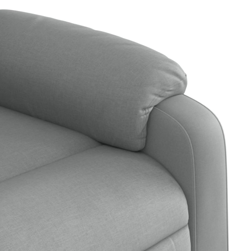 Fauteuil de massage inclinable électrique en tissu gris pâle de vidaXL