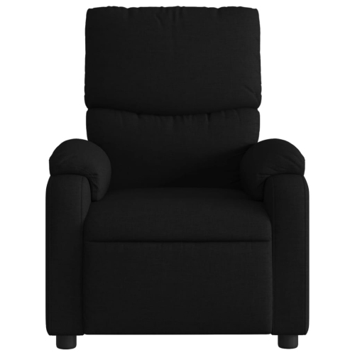 Fauteuil de massage inclinable en tissu noir vidaXL
