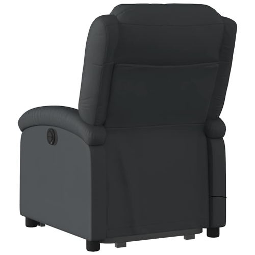 Fauteuil de massage inclinable électrique en similicuir noir de vidaXL