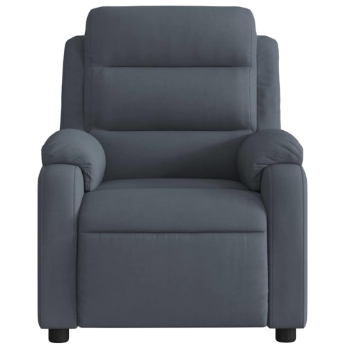 vidaXL Electric Massage Recliner Chair Dark Grey Velvet