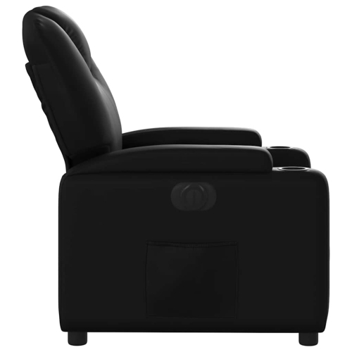 Fauteuil inclinable électrique en similicuir noir vidaXL