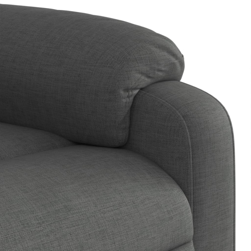Fauteuil de massage inclinable en tissu gris foncé vidaXL
