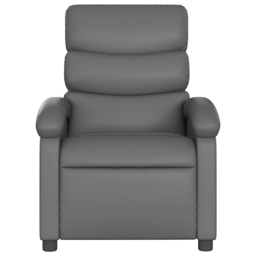 Fauteuil inclinable électrique en similicuir gris vidaXL