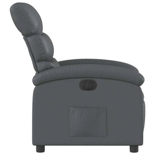 Fauteuil inclinable électrique en similicuir gris vidaXL