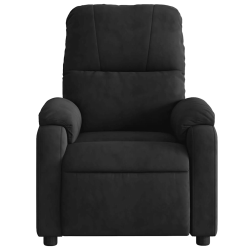 Fauteuil de massage inclinable électrique en microfibre noire de vidaXL