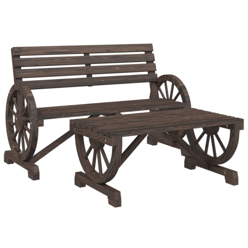 VIDAXL  2 Piece Garden Lounge Set Solid Wood Fir