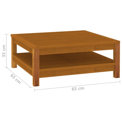 Ensemble de salon de jardin de 9 pièces avec coussin en bois d'acacia massif vidaXL