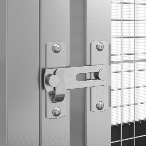 VidaXL Aviary argenté 210.5x107 x 212&nbsp;cm acier