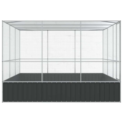 vidaXL Aviary Silver 311x307x212 cm Steel