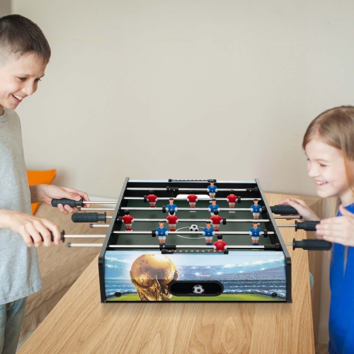 Costway 37 Inches Foosball Table with Removable Legs, 2 Balls and 2 Manual Scorers