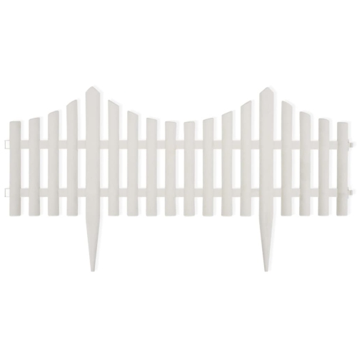 Séparateur de pelouse blanc, 17 pièces, 32,8 pi