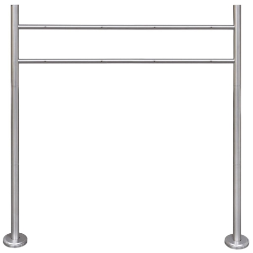 VIDAXL Stainless Steel Stand for Double Mailbox