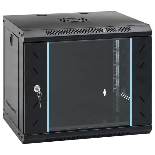 Armoire murale pour réseau 9U de 19 po IP20 53x40 x 45&nbsp;cm de vidaXL