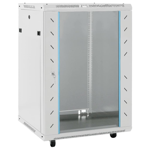 Armoire réseau vidaXL 15U avec pieds pivotants IP20 60 x 45 x 86&nbsp;cm de 19&nbsp;po