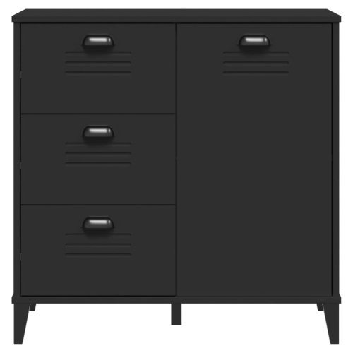vidaXL Sideboard VIKEN Black 80x40x80 cm Engineered Wood