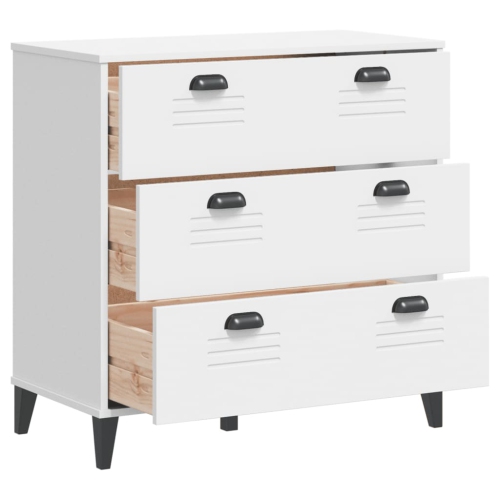 vidaXL Drawer Cabinet VIKEN White Engineered Wood