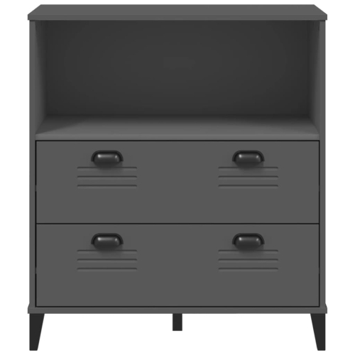 vidaXL Bookcase VIKEN Anthracite Grey 80x40x90 cm Engineered Wood