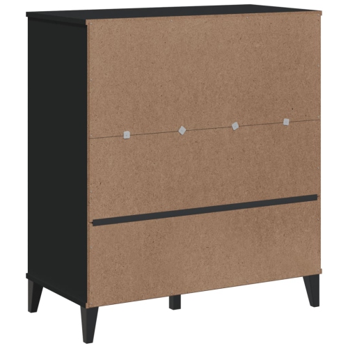 Bibliothèque VIKEN noir 80 x 40 x 40 po 90&nbsp;cm bois d'ingénierie