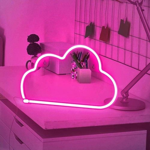 YOULIGHTS Neon Cloud sign,cloud led light Wall Light Night Lights, Battery or USB Powered Neon Lights for Wall Decor, Bedroom, Living Room, Bar,