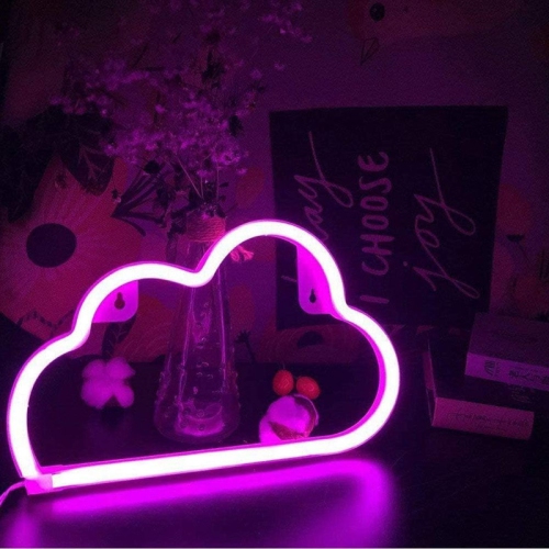 YOULIGHTS Neon Cloud sign,cloud led light Wall Light Night Lights, Battery or USB Powered Neon Lights for Wall Decor, Bedroom, Living Room, Bar,